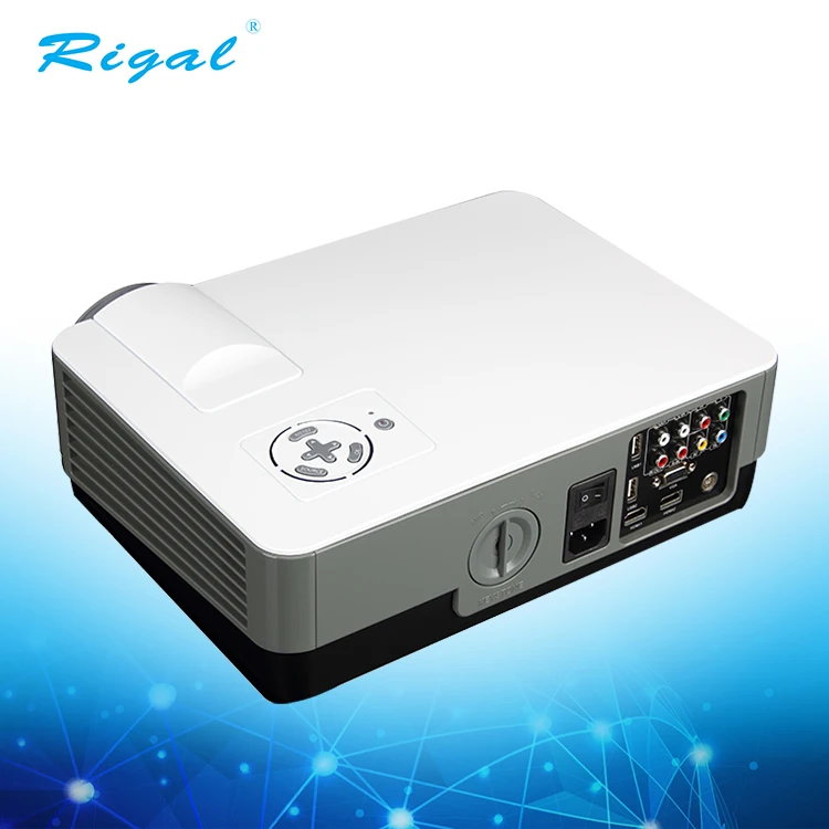 5 дюймов TFT ЖК 800*480 поддержка 720P/1080P светодиодный проектор с двойной HD-MI и ввода ТВ