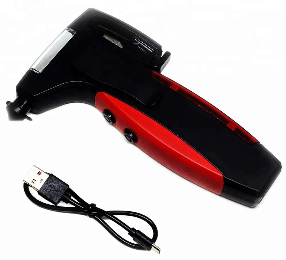 
MT17524 6 In 1 Car Emergency Tool W/Power Bank Car Safety Window Glass emergency tool 