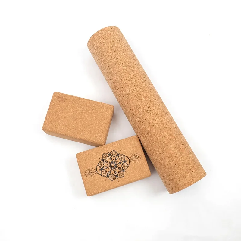 Factory Price Props Natural Coarse Yoga Blcoks Wooden Cork Yoga Blocks Wood Yoga Brick