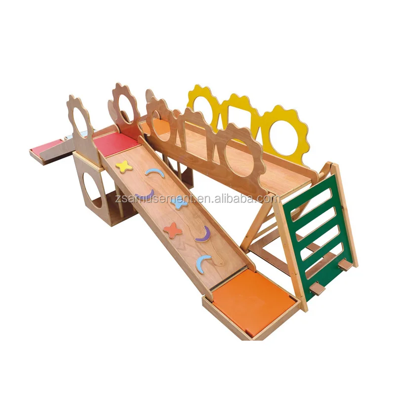 Hot sale Wooden Soft Play Used school playground equipment for sale