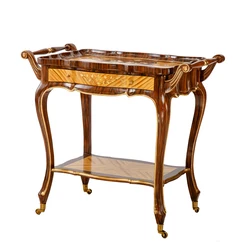 Luxury Wooden Serving Trolly Cart for Food, Tea, Snacks,carry from Kitchen to Hotel Rooms, Restaurant Table Serving Traditional