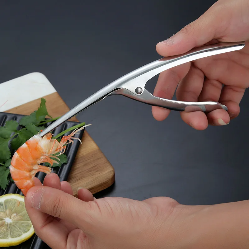 Professional Stainless Steel Shrimp Deveiner Tool Prawn Peeler Shrimp Peeler