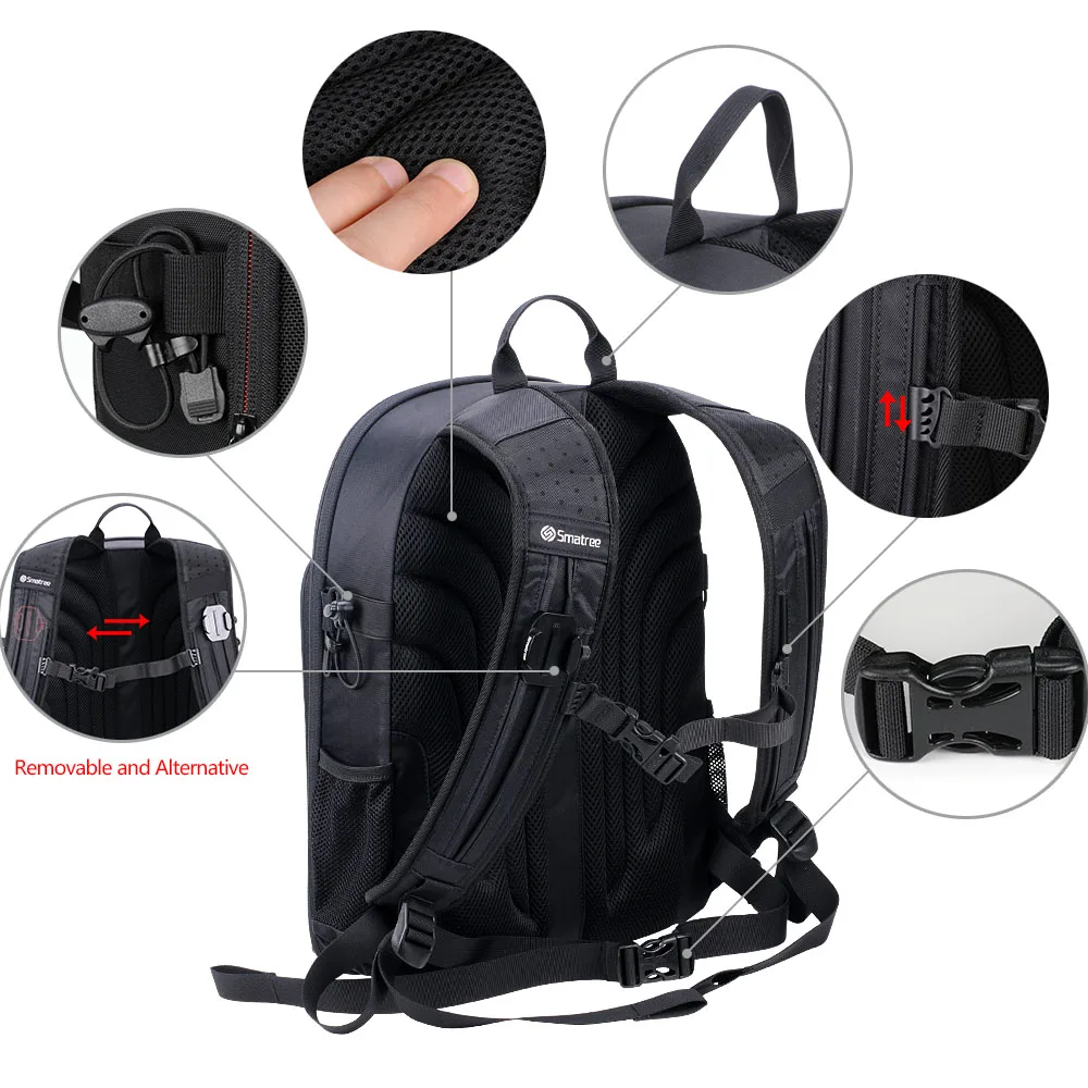 Smatree Hardshell backpack for DJI GOGGLES + MAVIC / SPARK +Gopros Heros Sessions