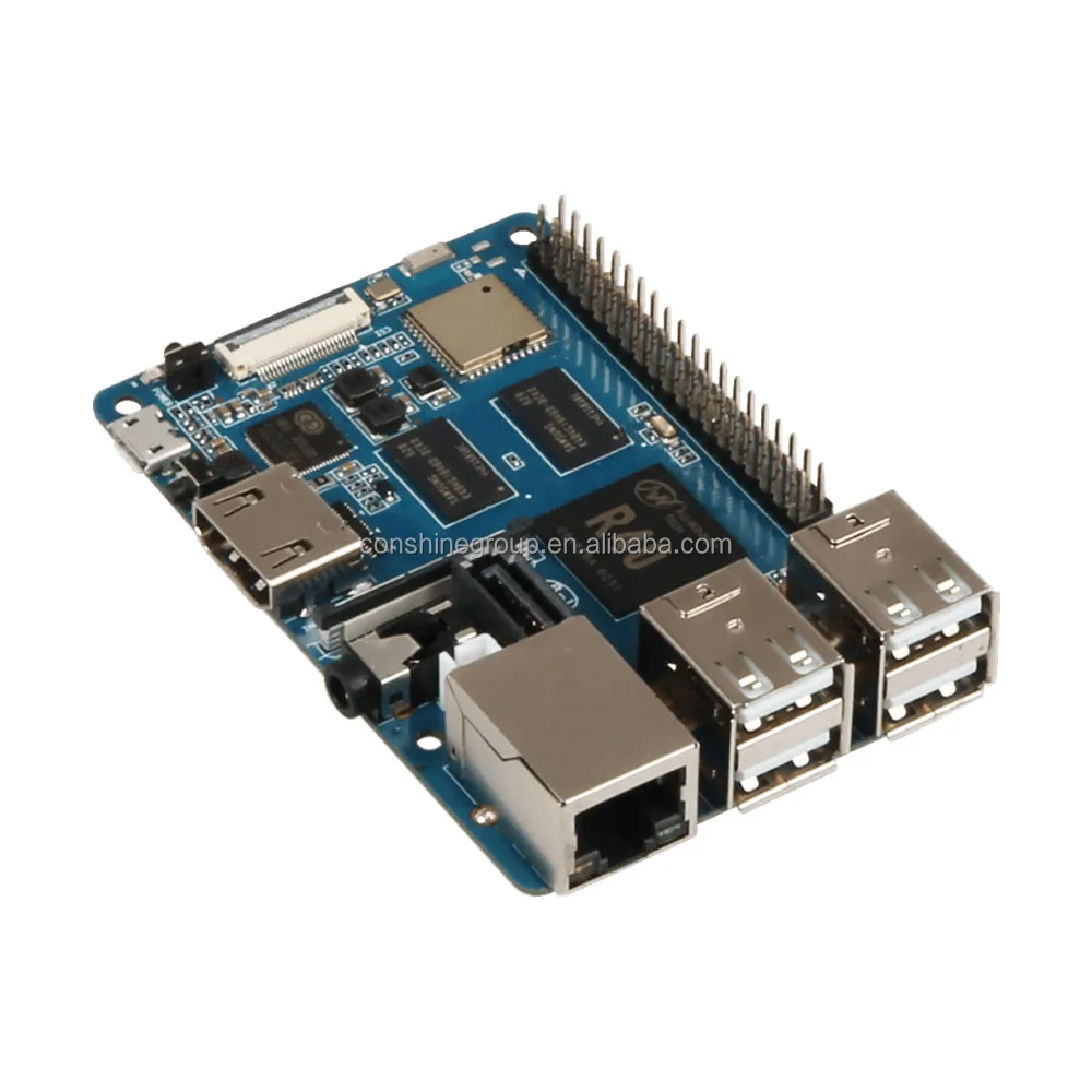 2GB DDR3 Quad-core Processor Banana PI M2 Berry Mini PC Single Board Computer writing Development Board