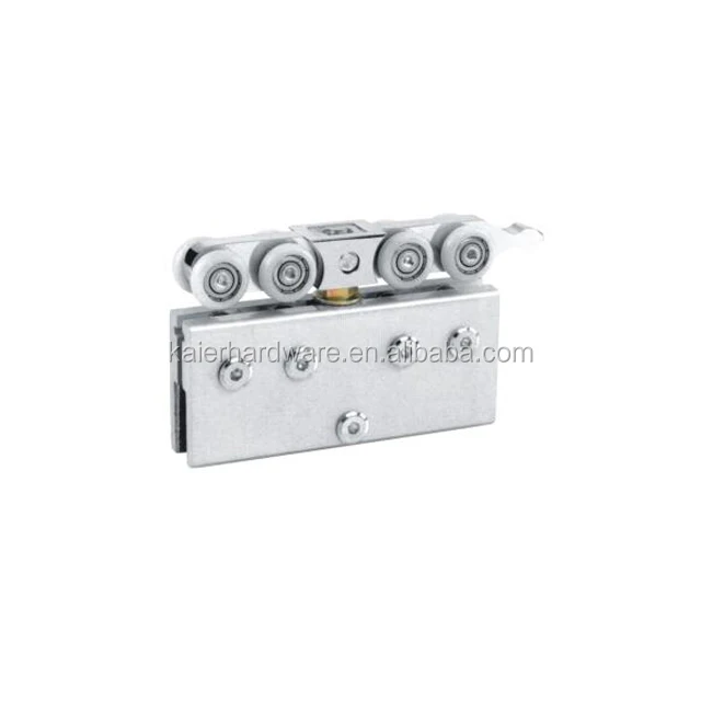 Stainless steel sliding door system hanging wheels for glass door