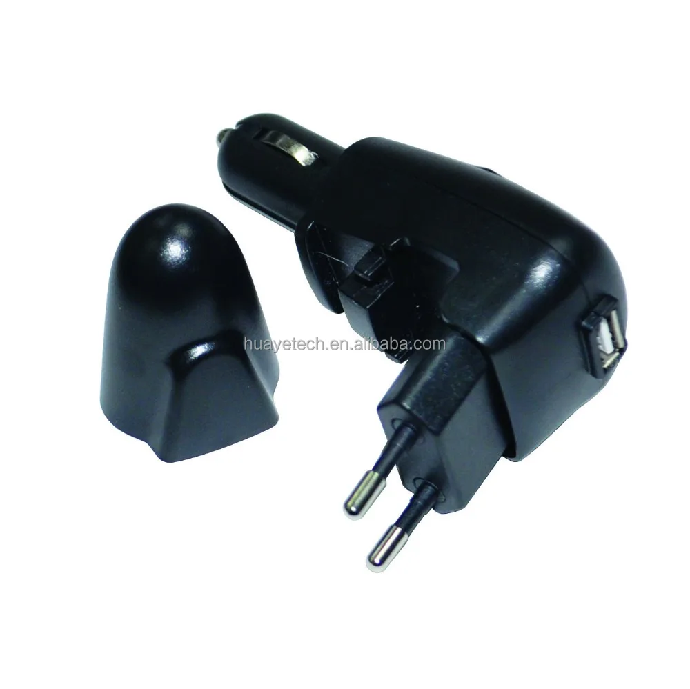 2in1 USB car charger hot sale in supermarket with DC and USB charger ac 100 - 240V
