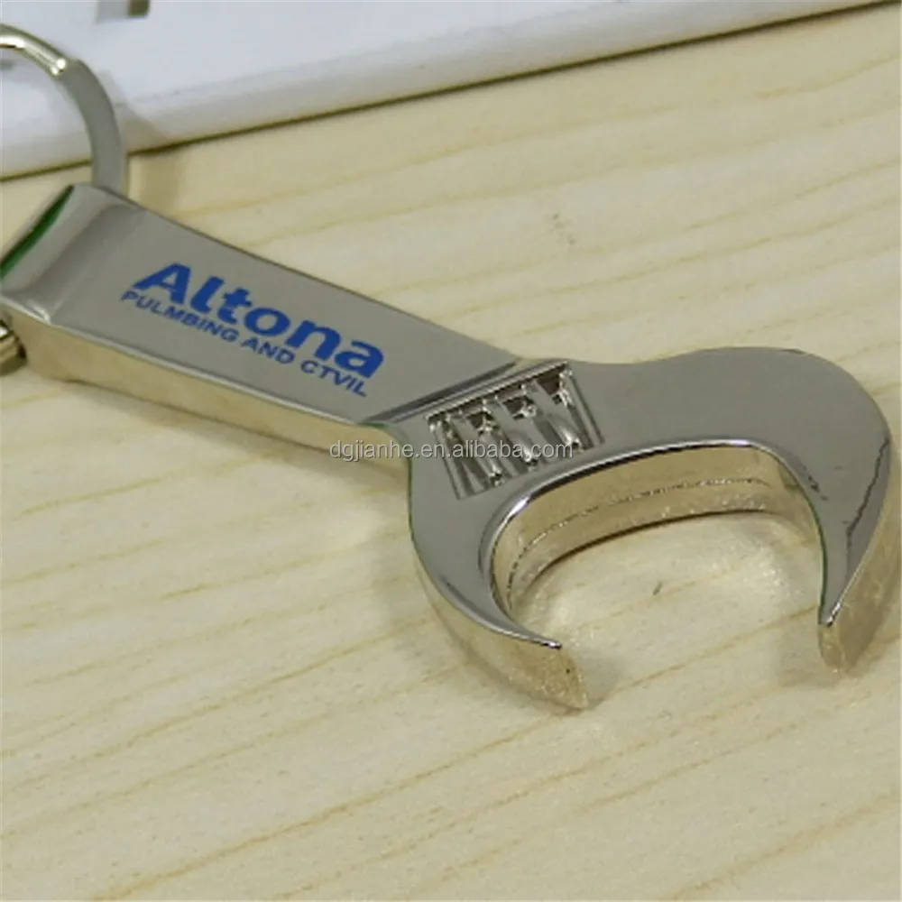 Прочный брелок для открывания бутылок пива в форме ключа с логотипом на заказ