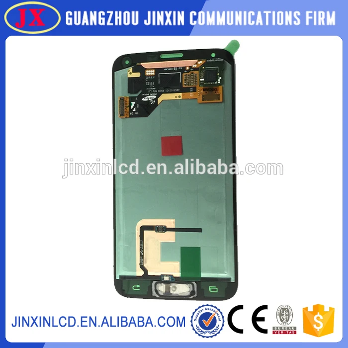 Золото жк-экран замена для samsung galaxy s5, Жк-передняя для samsung galaxy s5