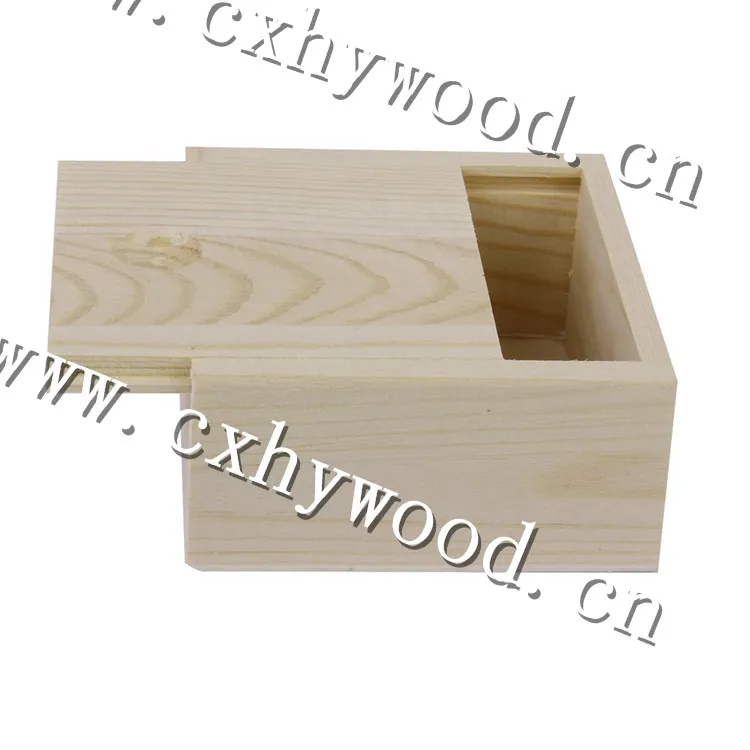 Необработанная Маленькая деревянная коробка для конфет, деревянные коробки для конфет, оптовая продажа