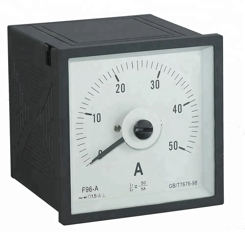 96mm 240 Degree Indicating  Round Type Analog Ammeter