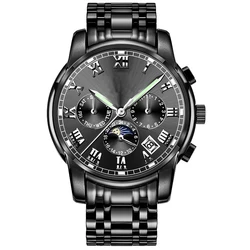 Высококачественные многофункциональные автоматические механические мужские часы 5atm водонепроницаемые с собственным логотипом клиента