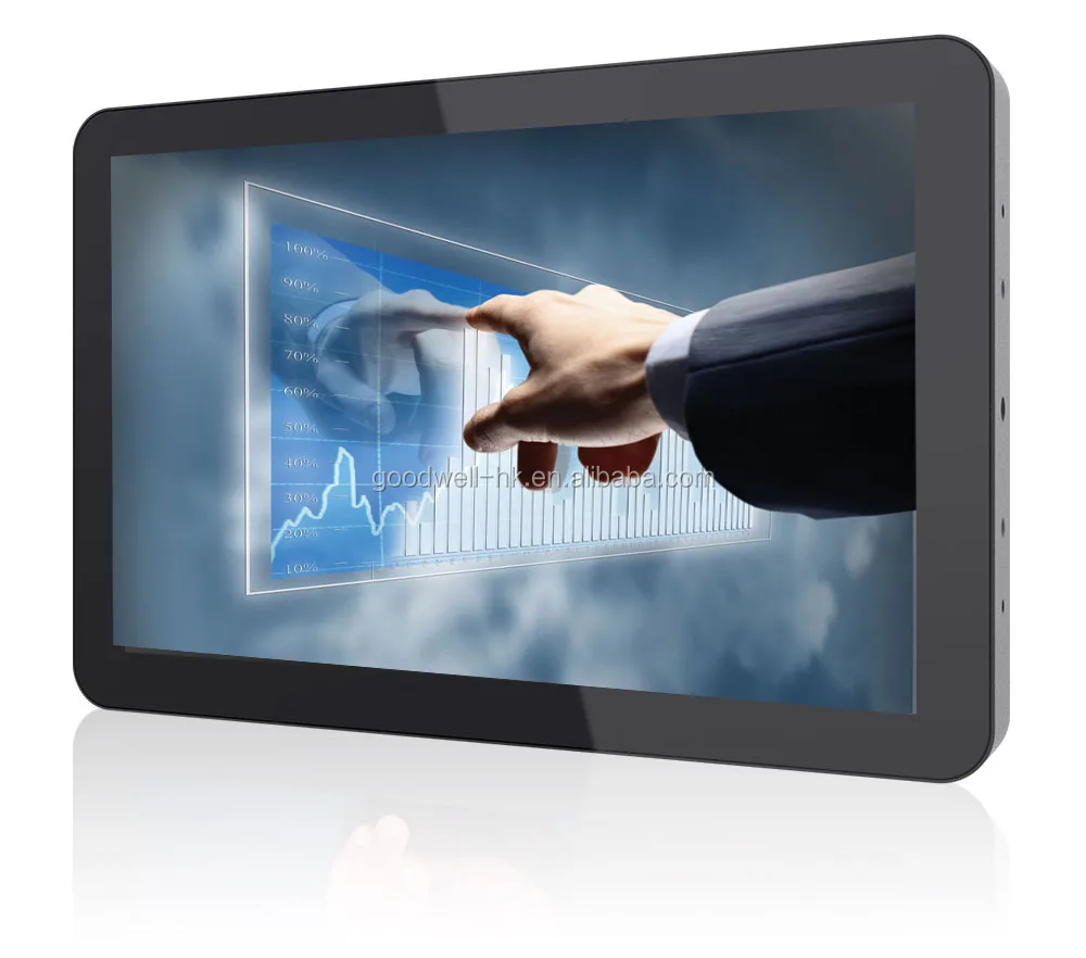 Metal Frame Industrial 10 Inch USB Touchscreen Monitor 10 Point Capacitive Multi Touch for Automation System