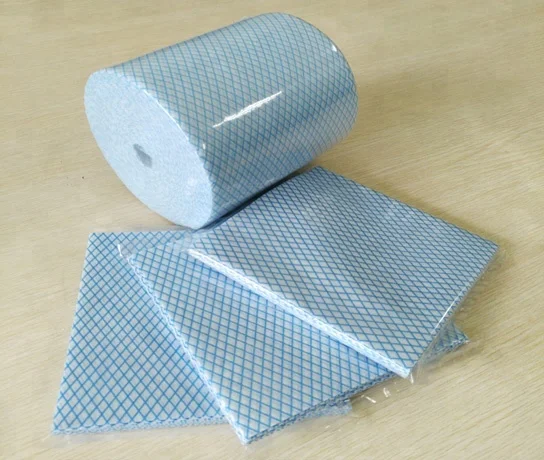 twill pattern polyester viscose chemical bond cleaning cloth lightweight handi wipes