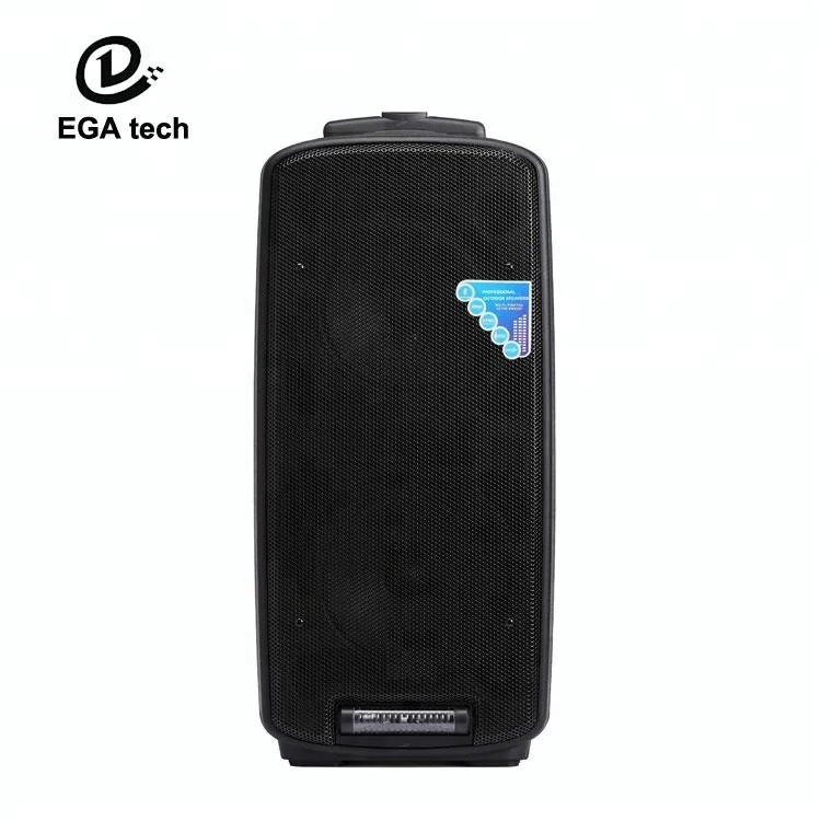 Wholesale karaoke bluetooth speaker, with USB/FM/SD card portable speaker on wheels for outdoor and perfemance