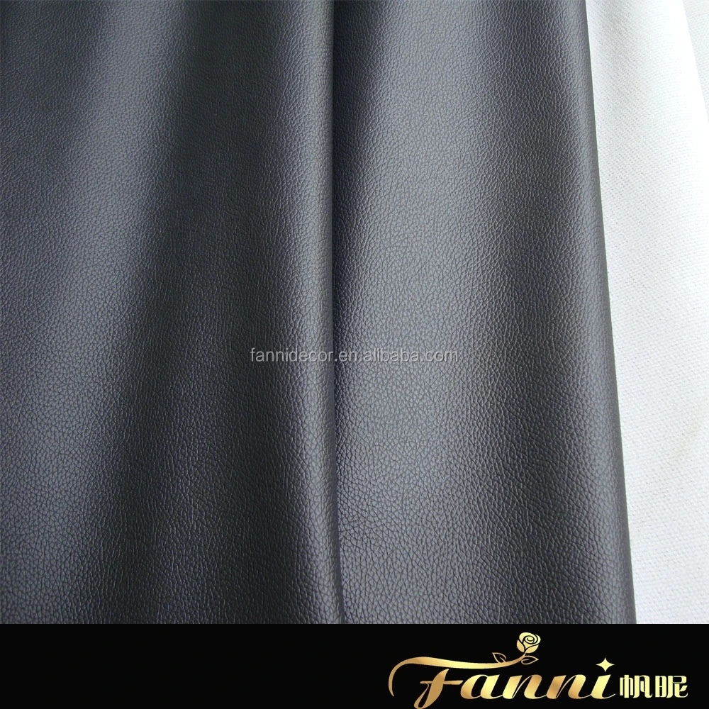 Black Leather Car Seat Fabric Dark Gray Car Seats Leather PVC Upholstery Leather Fabric for Car Seat