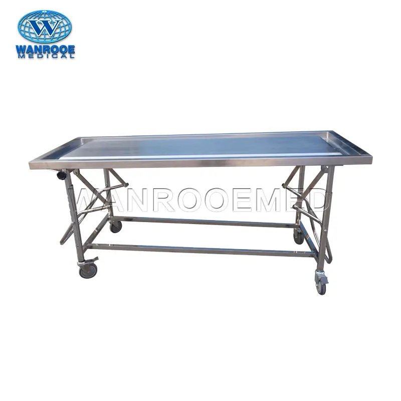 GA205 Adjustable Funeral Mortuary Embalming Table Medical Dissect Corpse Autopsy Table