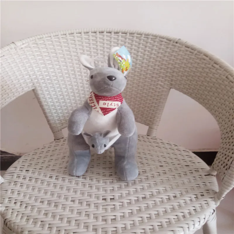 Wholesale Popular Cartoon Parent-child Kangaroo Pillow Plush Stuffed Toy