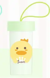 Cheap 400ML Kids Sport Milk Tea Cup Transparent Plastic Sport Drinking Water Bottle