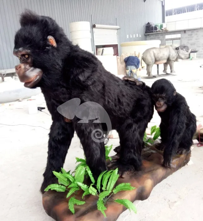 Индивидуальный размер/гигантские анимационные модели диких животных gorilla monkey для продажи