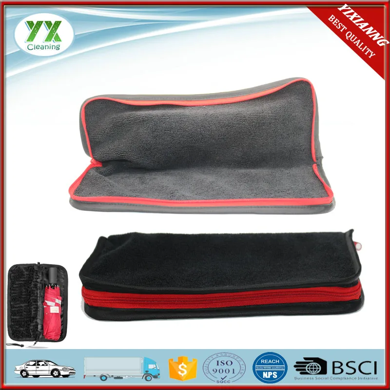 Water Absorption Umbrella Cover With Microfiber Towel Lining