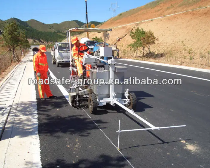 with Car type hot melt road marking machine /  thermoplastic paint machine