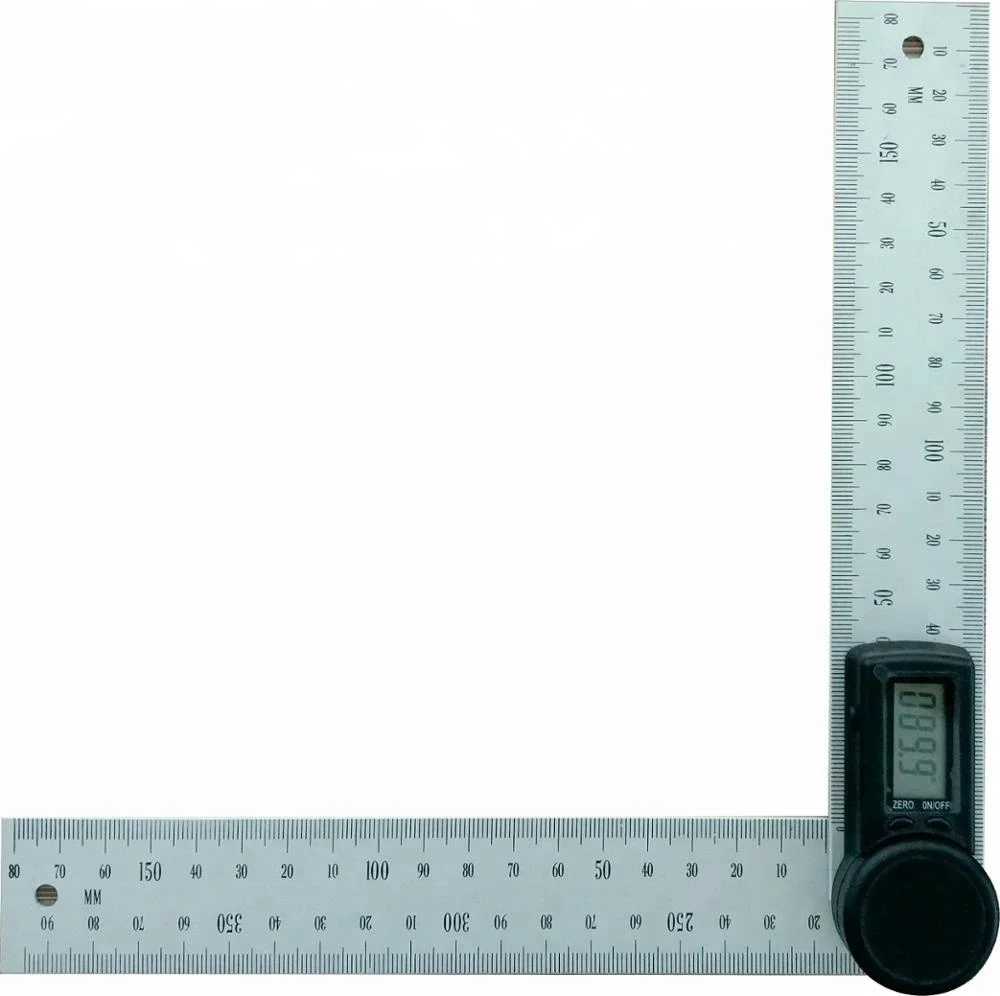 2in1 Digital Angle Finder Meter/ Protractor Aluminium with Moving Blade Ruler 360 degree 200mm 0~999.9 degree Range
