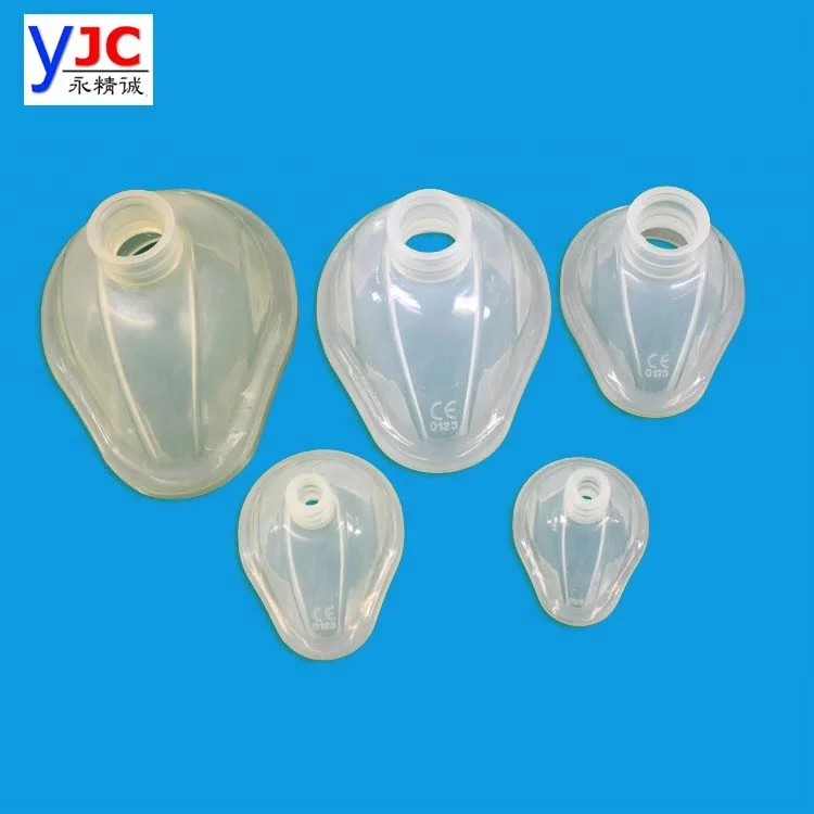 High quality reusable medical grade silicone anesthesia CPR mask for manual resuscitators