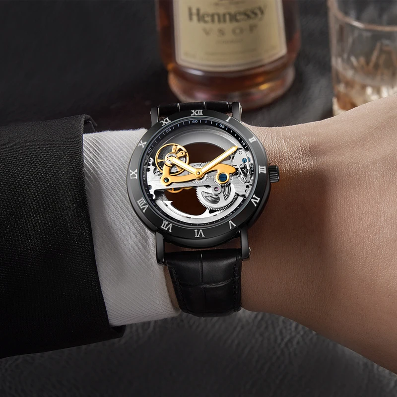 High quality mechanical watches  fashion waterproof automatic men watch OEM