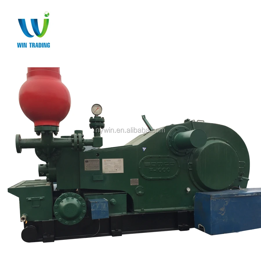 
Mud pump Oil field F-1000 Triplex Single Action Mud Pump 