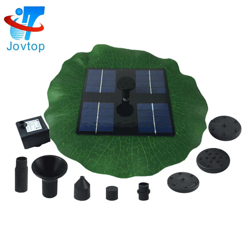 
Lotus Leaf Solar Power Fountain Close To Nature solar floating fountain with Lotus leaf for garden decorate 