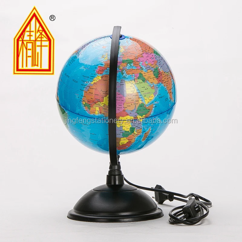 
Wholesale 8 Inch (20cm) Plastic PVC Globe With Lamp Globe Lighting Geography Educational 