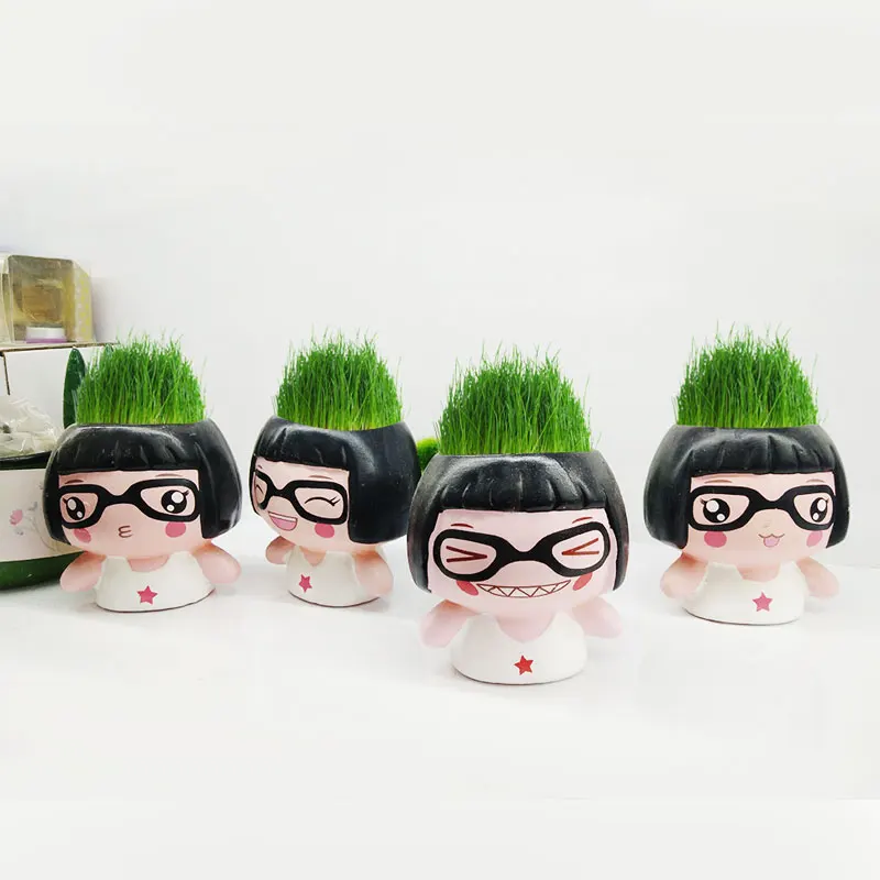 
Eyes baby ceramic cartoon furnishing articles Miniature potted plant cultivation 