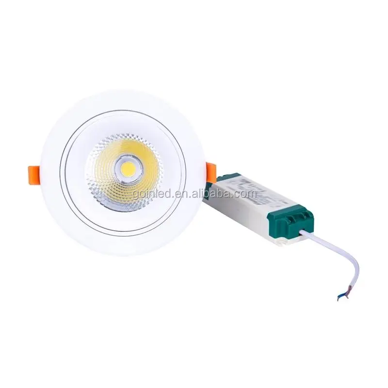 DALI 360 degree rotatable led ceiling spot recessed cob downlight 40w
