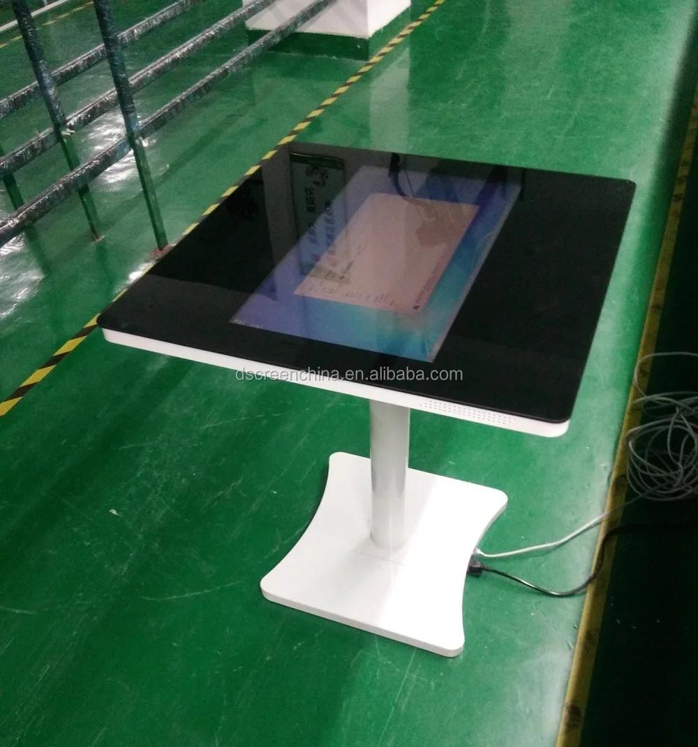 Coffee/Water/ drinking table advertising player LCD digital signage with waterproof for the bar/coffee shop/mall