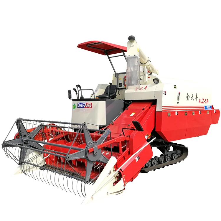 Small combine harvester 4LZ-5 / 4LZ-5A combine rice harvester for sell in Philippines Pakistan