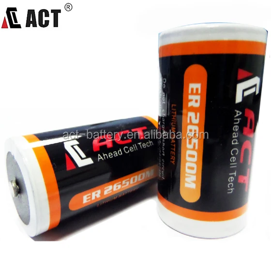 
CBattery 3.6V ER26500M ACT Lithium Battery,6500 mAh Nominal Capacity. 