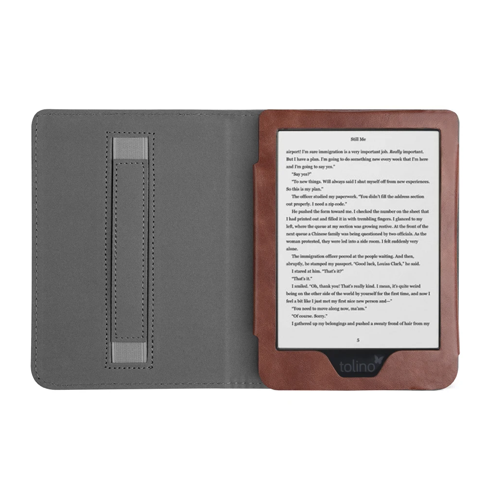 Flip Leather Case for tolino shine 3 2018 eReader Sleeping Protective Sleeve Cover
