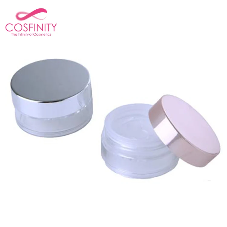 CP05-2003 Recycled coloured skin care luxury crystal make up elegant cosmetic jars for cream packaging