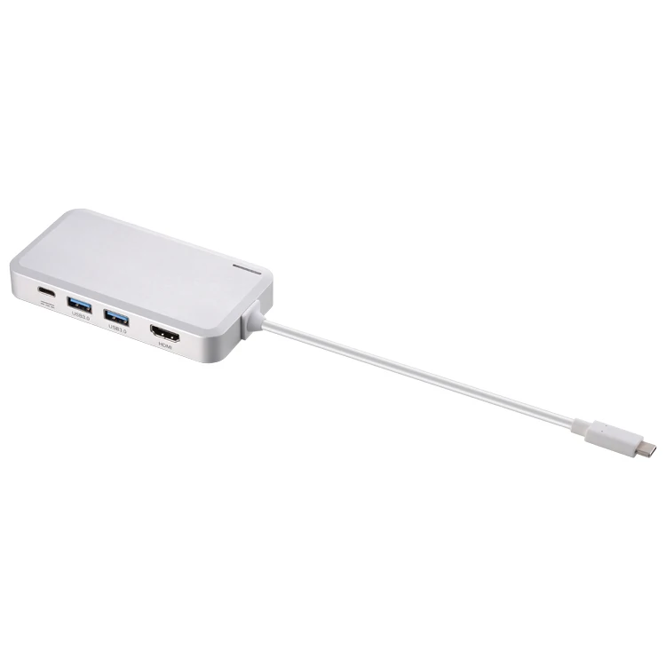 Unestech USB C концентратор с тип-c PD Поддержка питания 4 к HDMI2.0 Gigabit Ethernet адаптер тип-c 2 * USB 3,0 концентратор