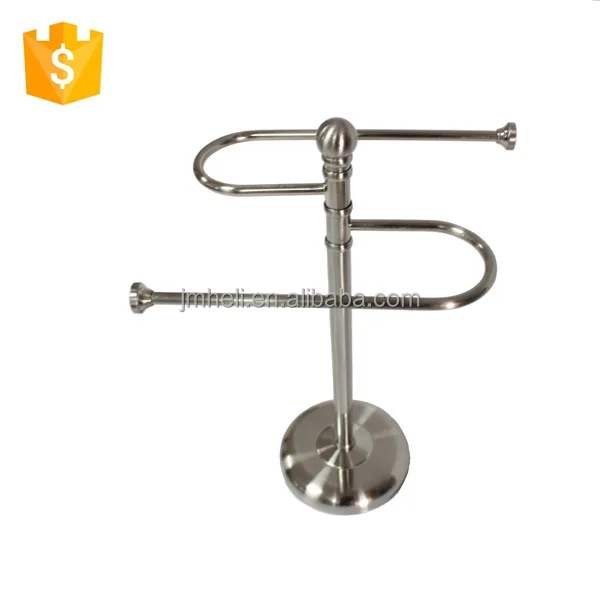 
European new design metal bath table standing towel rack 