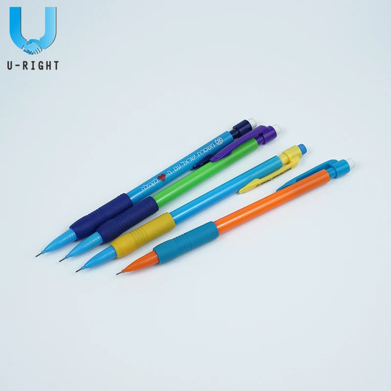 
plastic colored 0.7mm mechanical pencil with grip 