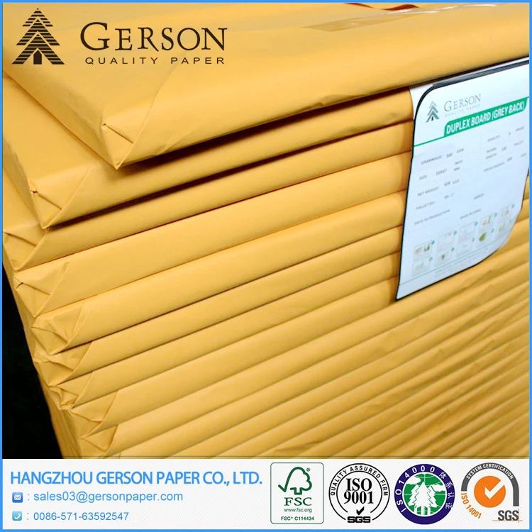 
Made by Imported Waste Paper One Side White Cardboard/Duplex Board 