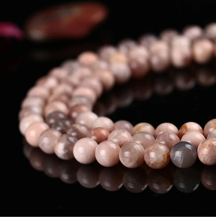 Круглые бусины в форме солнца, незакрепленные бусины из натурального камня для изготовления браслетов, ожерелий, нитка 15 дюймов, 4 мм, 6 мм, 8 мм, 10 мм, 12 мм