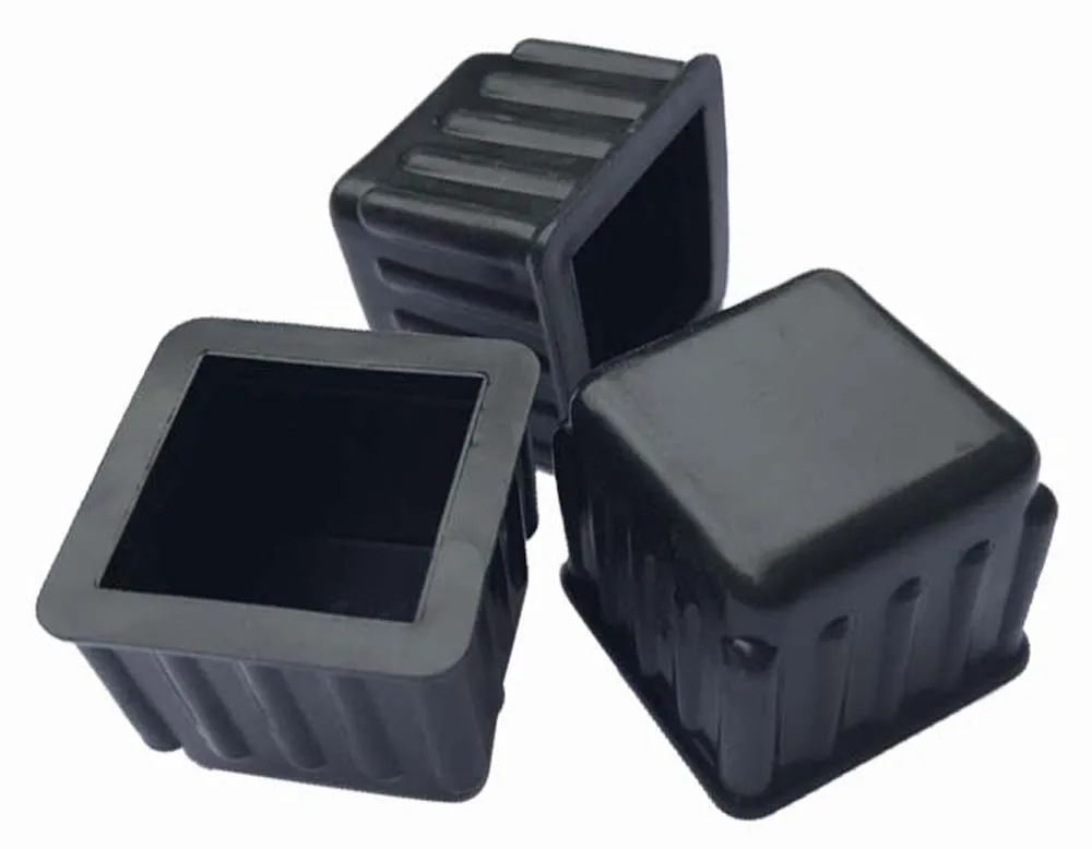 Wear resistance 19mm black round rubber chair tips