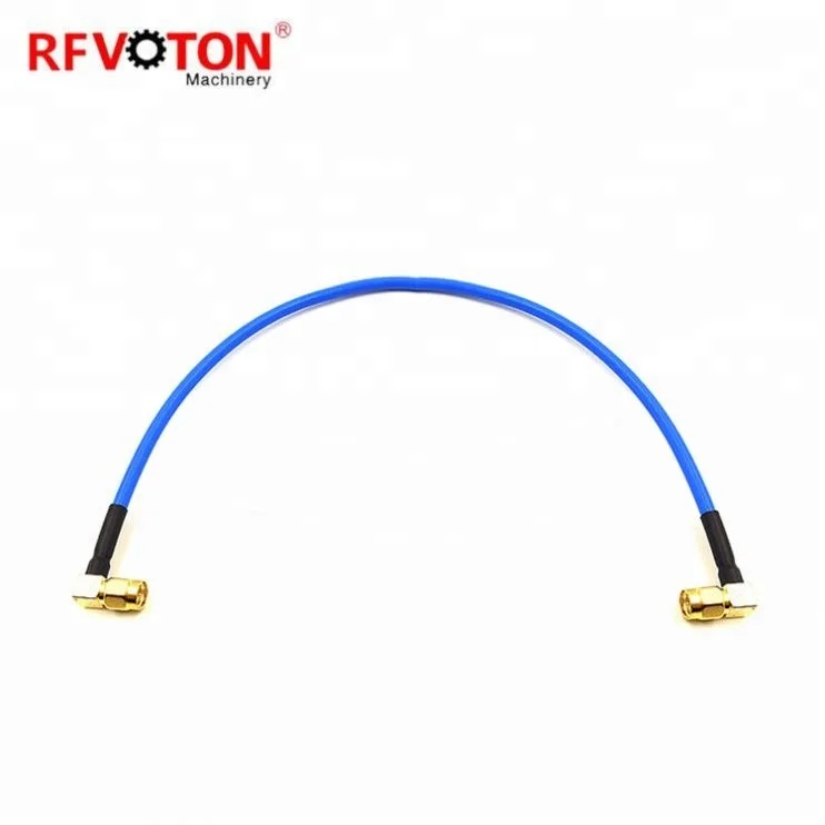 RFVOTON соединительный кабель sma разъем прямым углом к sma Мужской правый угол для полу-гибкий rg141 косичка