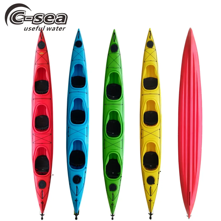 560cm 3 person sit in ocean kayak for rental business