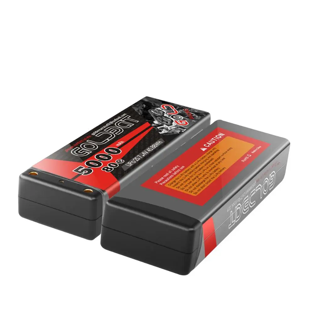 Wholesale high C-rate 7.4V 80C 5000mah rechargeable lipo battery for RC hobby RC car model radio control