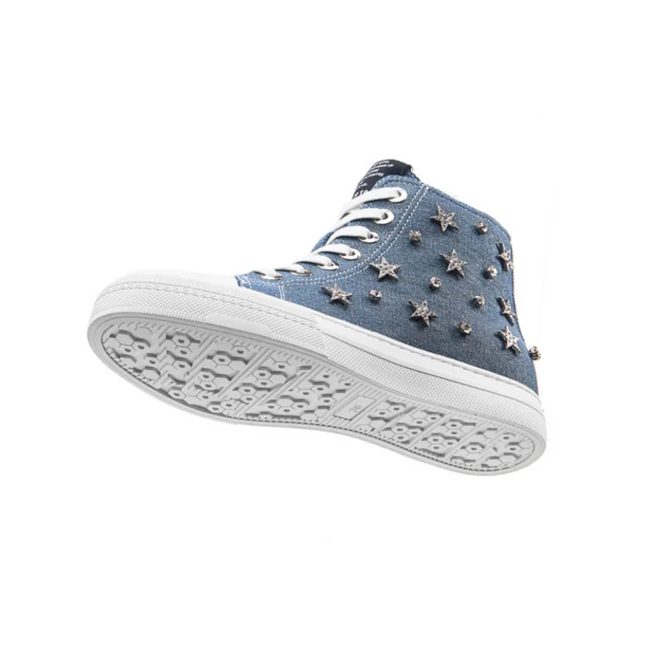 High Top Jeans Canvas Casual Sneaker for Men and Women