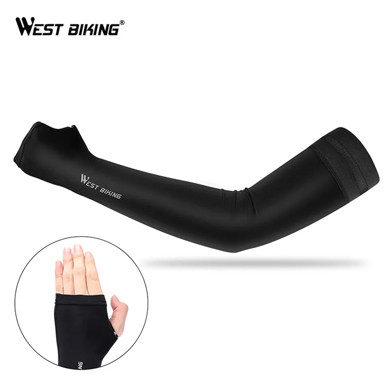  Велосипедные рукава WEST BIKING удобные эластичные сетчатые повязки из дышащей лайкры защита от УФ излучения