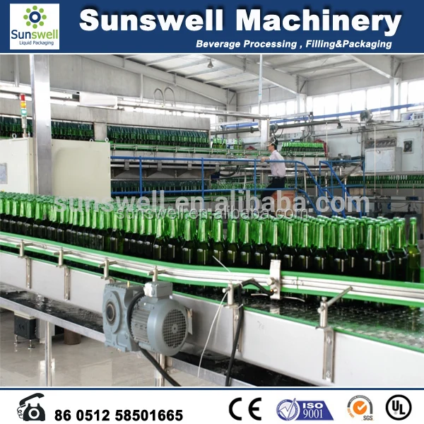 Automatic Liquor / Red Wine / Alcohol / Glass Bottle Filling Line / Bottling Machine